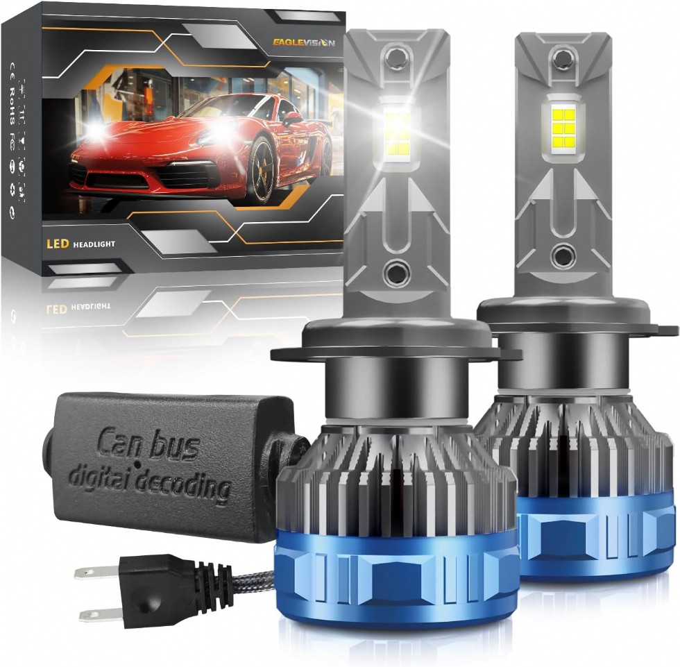 H7 Araba LED Far Ampulü Süper Parlak Su Geçirmez Yüksek ve Düşük Huzmeli Ampul