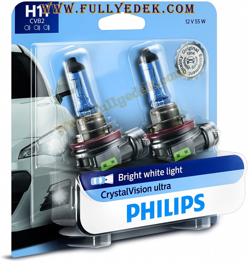 Philips H11 Crystalvision Ultra Yükseltilmiş Parlak Beyaz Far Ampulü