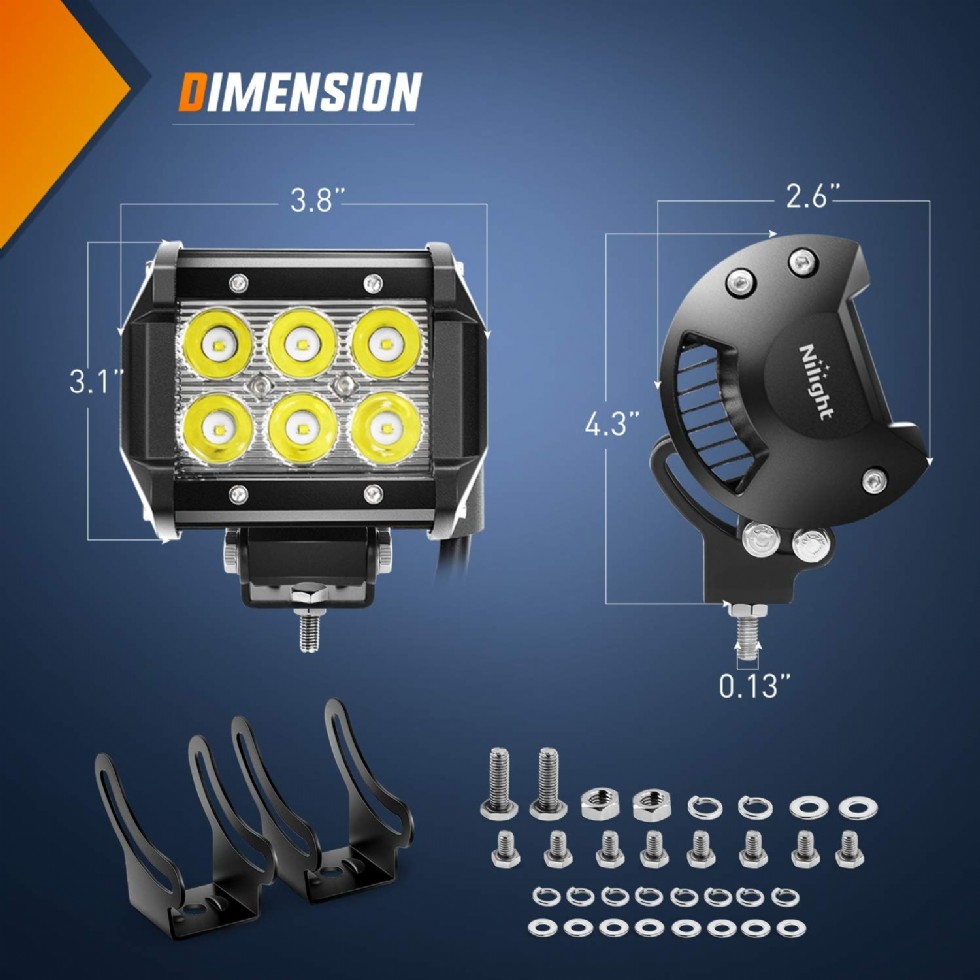 Kodu: 701 - Nilight - Zh002 20 İnç 126w Spot Sel Kombinasyon Off-road Led Işık Çubuğu