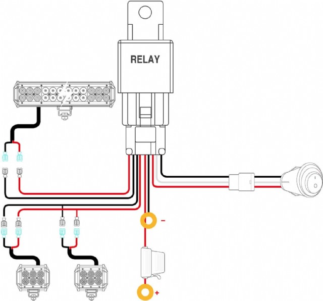 Nilight - Zh002 20 İnç 126w Spot Sel Kombinasyon Off-road Led Işık Çubuğu