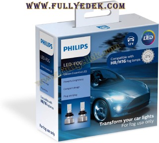 Philips Otomotiv Aydınlatma H8 H16 Ultinon Temel Led Sis Farı 2 Adet